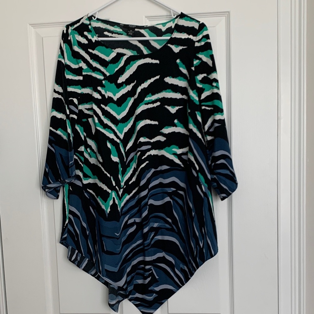 Alfani Zebra Print Tunic Top